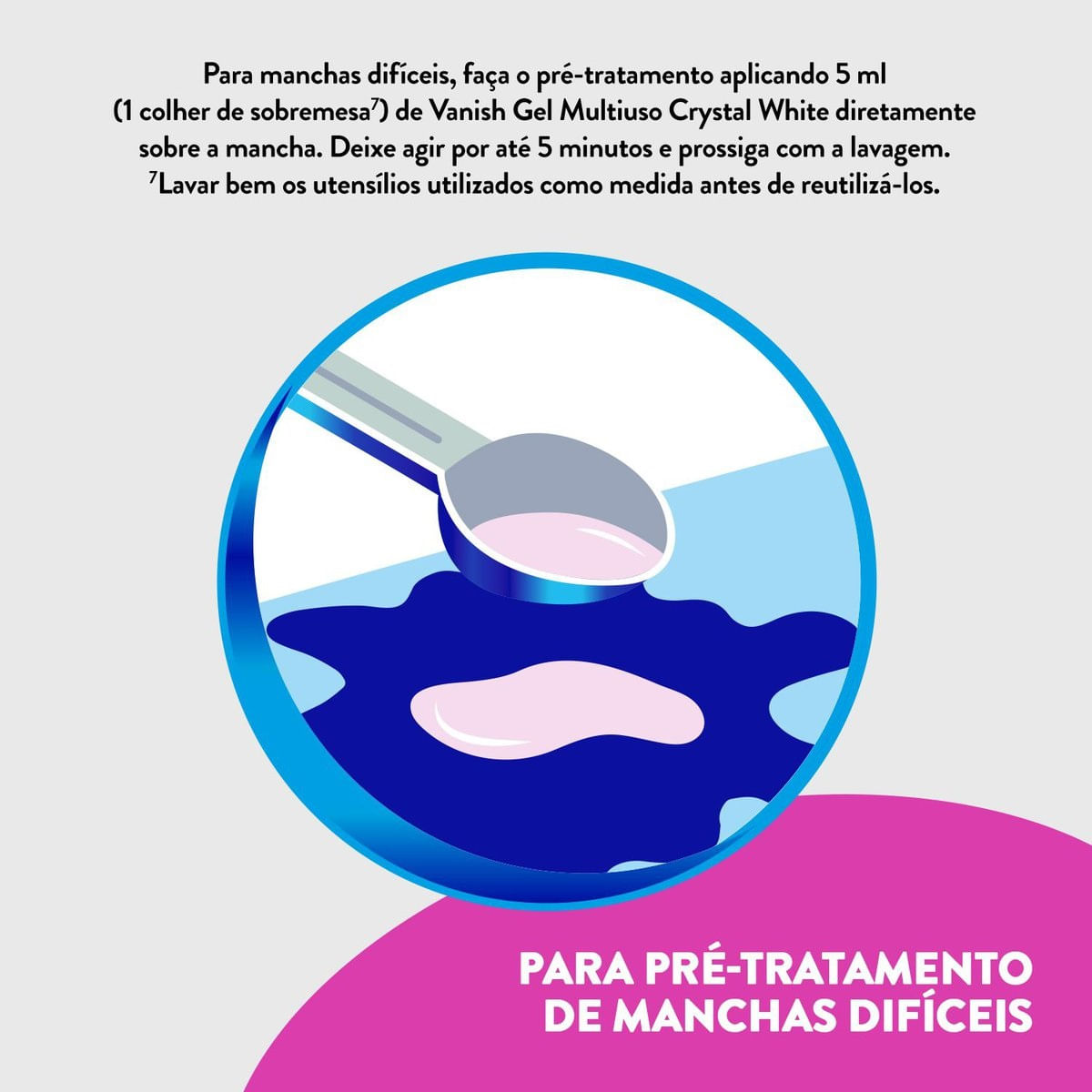 Tira Manchas Vanish Liquido Crystal White para roupas brancas 500ml