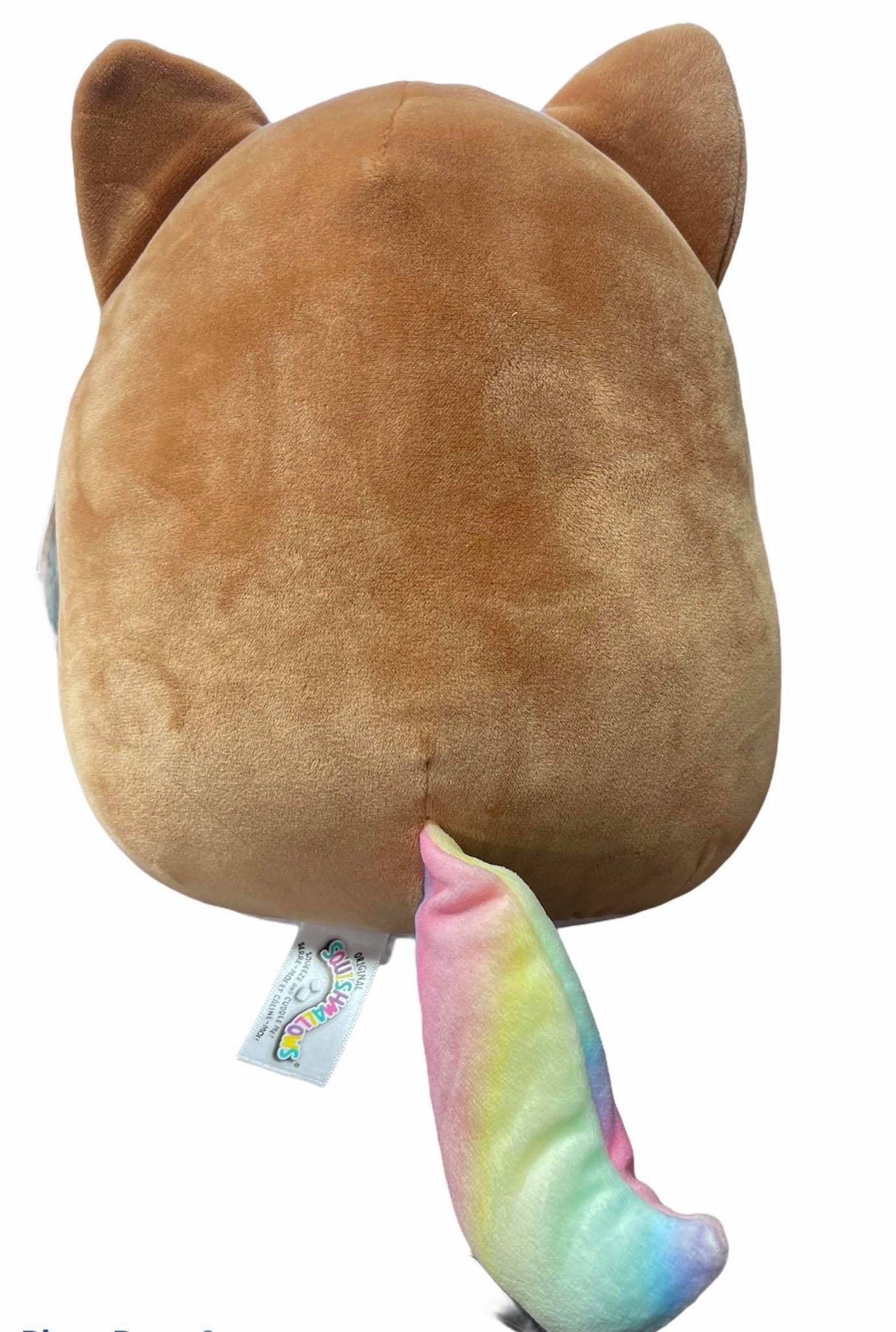 Squishmallow 8 inch Regina The Corgi W Ith Rainbow Tail