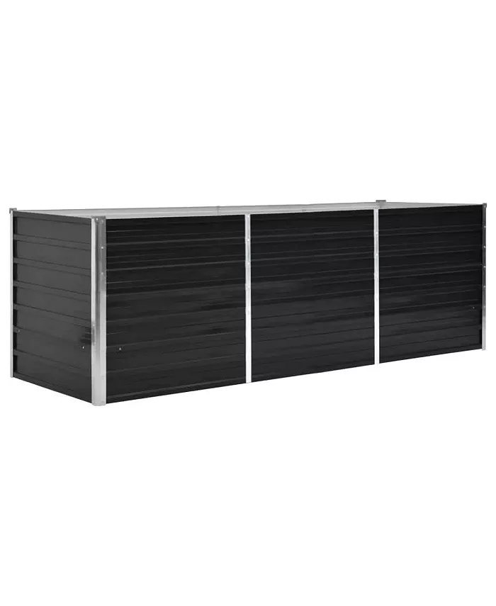 vidaXL Garden Raised Bed Anthracite 94.5