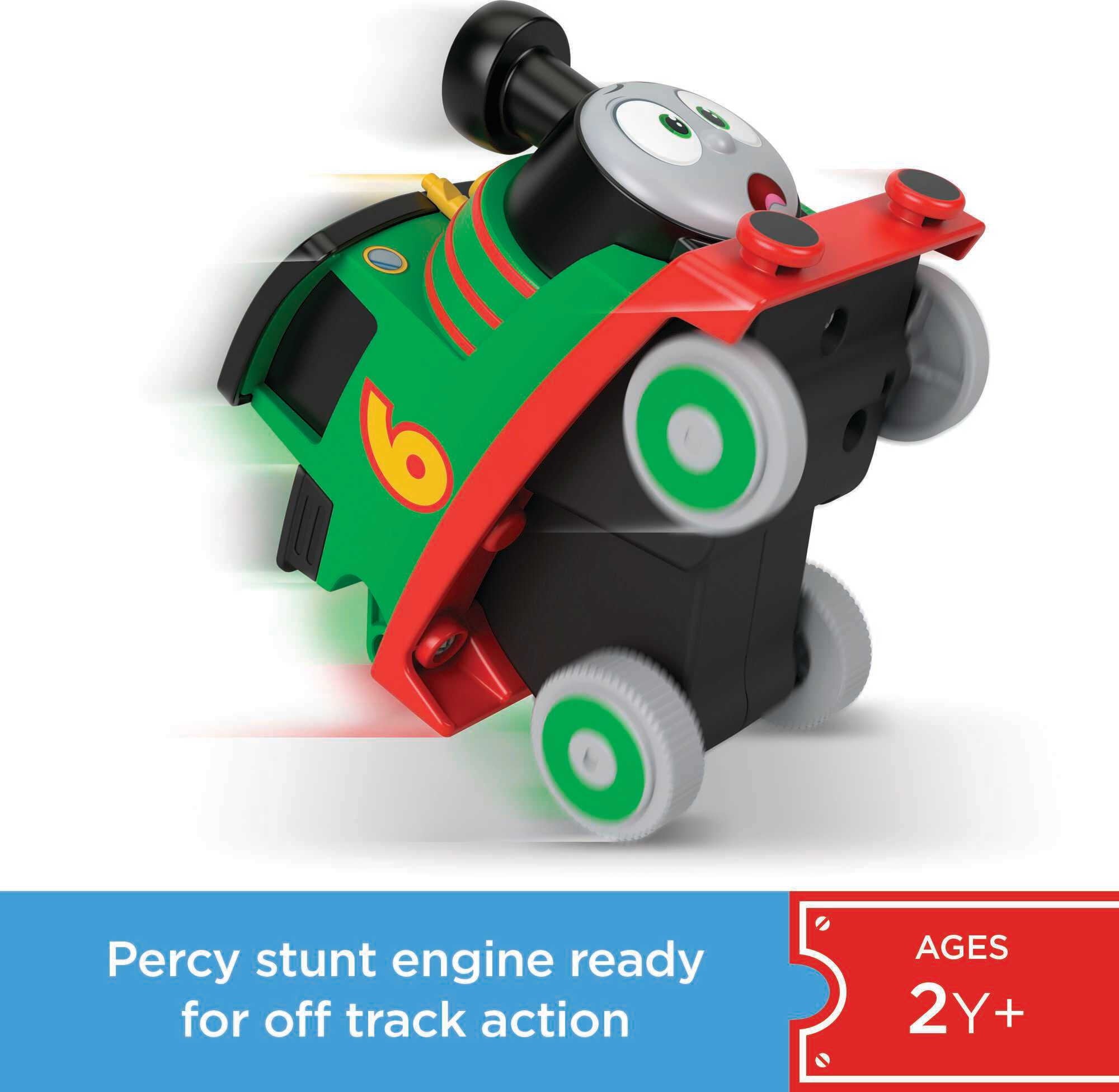 Thomas and Friends Press n’ Go Stunt Percy Train Engine Racing Vehicle