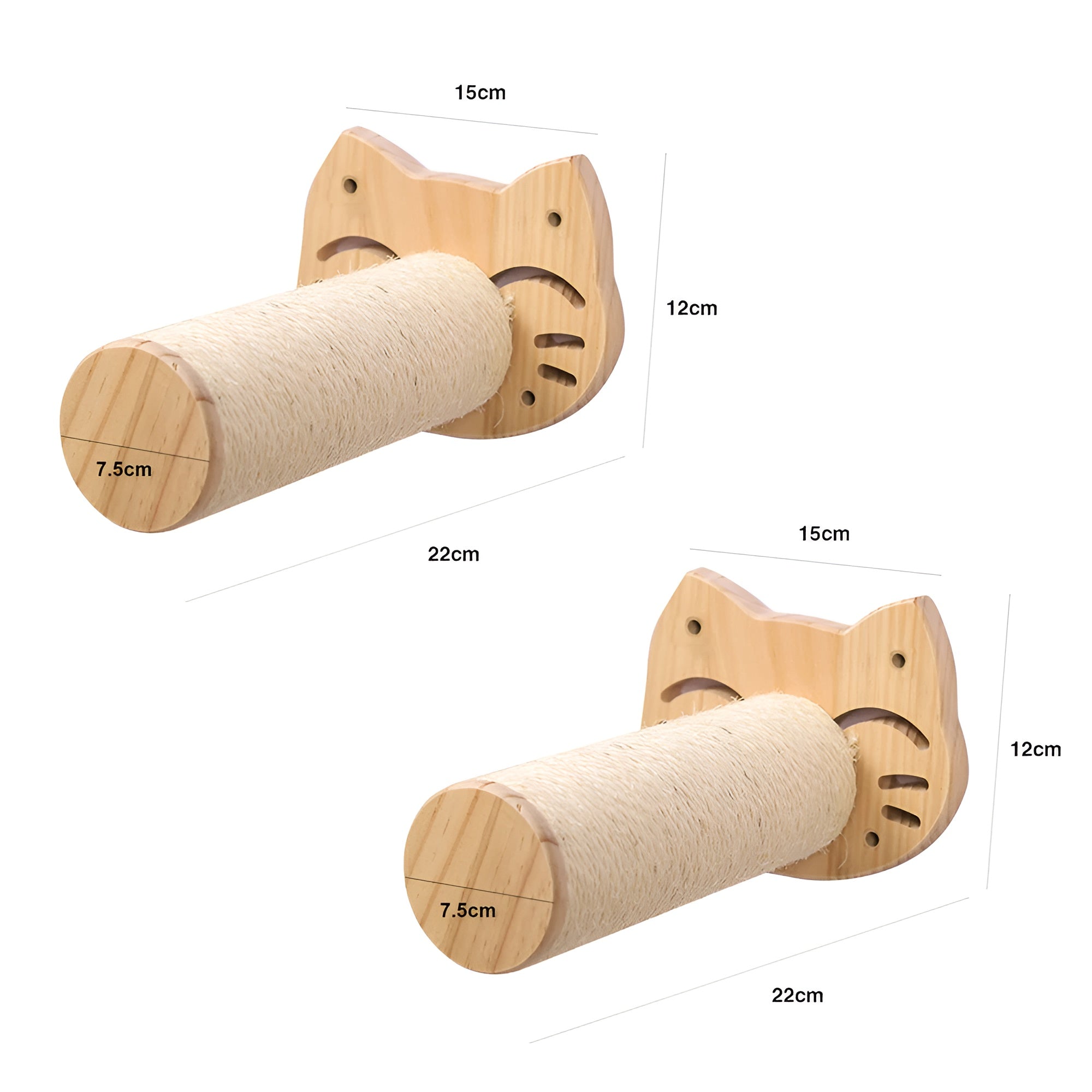 PurrMount Board | Wall-Mounted Cat Climbing Shelf with Scratching Post