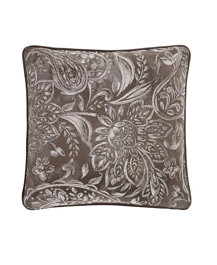 Rose Tree Cecilia Embroidered Velvet Decorative Pillow， 11