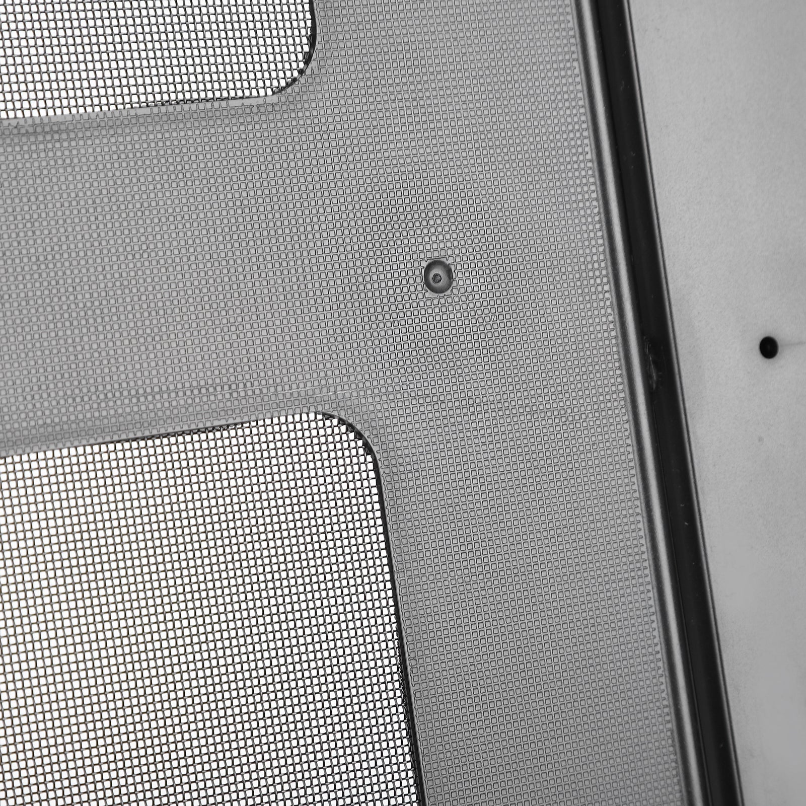 Pet Door， Black Color Small Pet Screen Door， Durable For Dog Cat Pet Supply Black Large