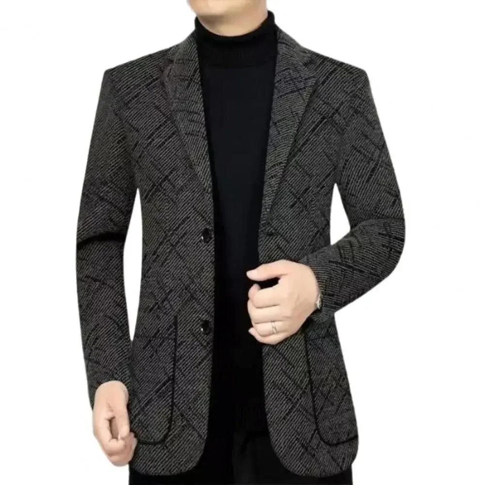 Blazer de Luxo Lancelot™ com Corte Ajustado / Elegância e Sofisticação Elevadas a um Novo Nível de Conforto e Estilo!