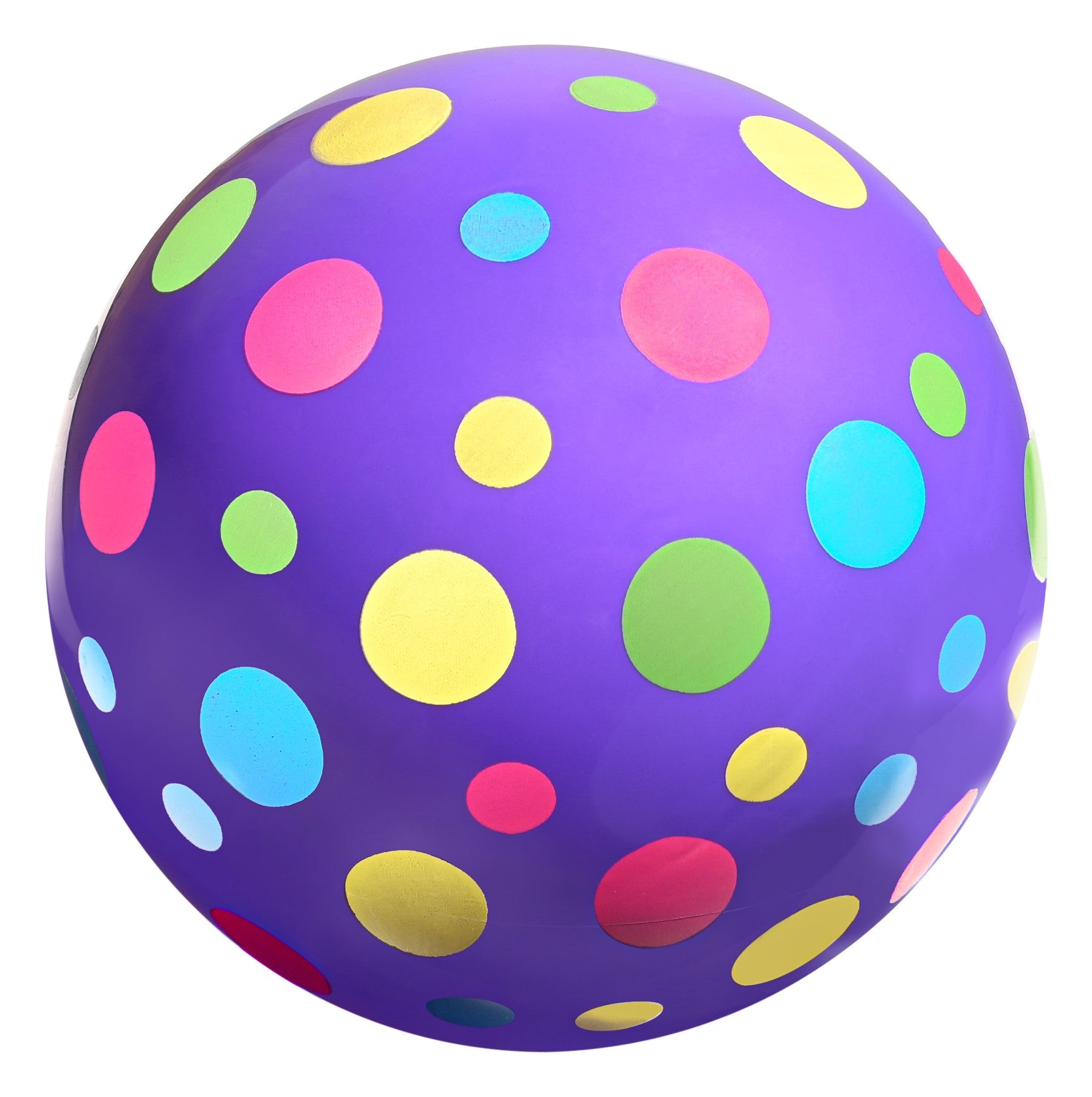 New-Bounce Bouncy Balls for Kids - Polka Dotted Playground Balls - Set of 6 Balls with Pump - 8.5