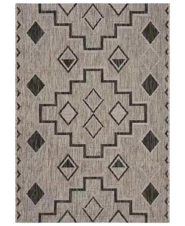 Safavieh Courtyard Gray and Black 2'7