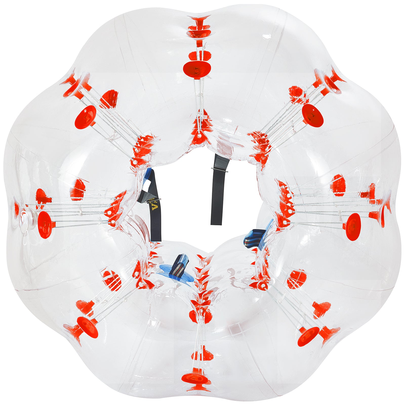 VEVORbrand Bumper Bubble Soccer Ball，5 ft/1.5 m Dia Inflatable Bumper Ball， Inflatable Body Zorb Ball for Kids Adults， Blow It Up in 5 Min， for Backyard， Park， Beach， Playing Center