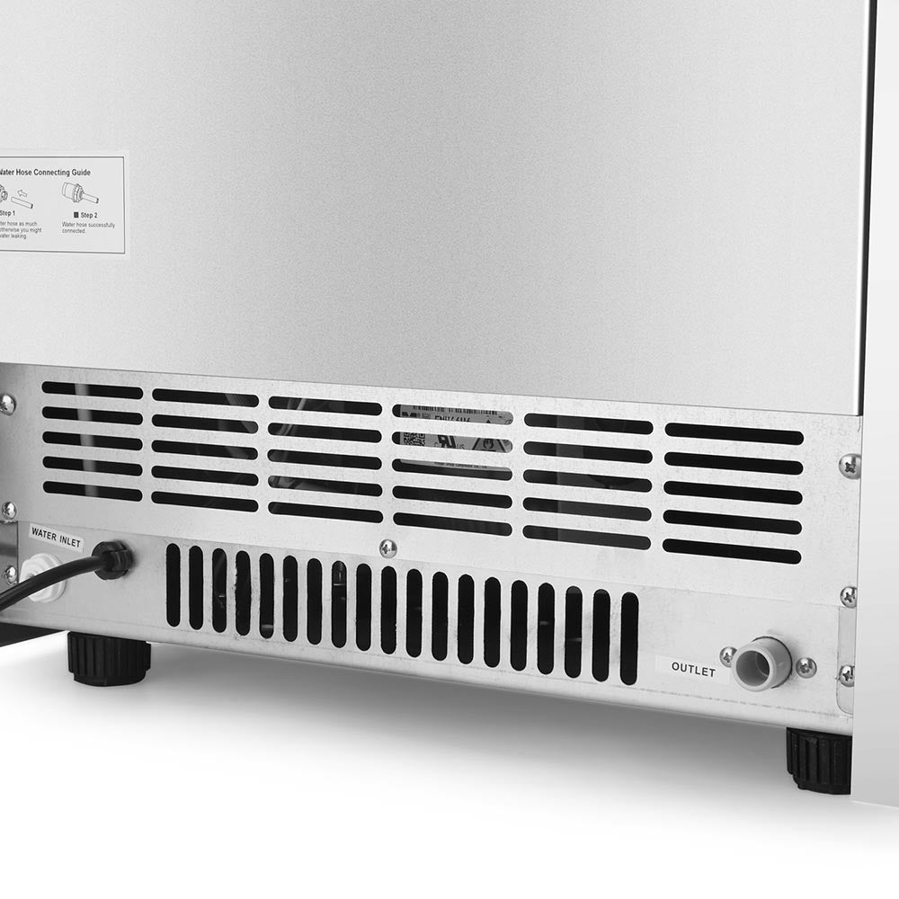 Yescom Ice Cube Maker 200lbs/24h Self-sterilizing