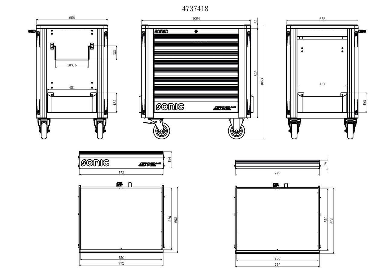 NEXT S12 XD - 8 GAVETAS