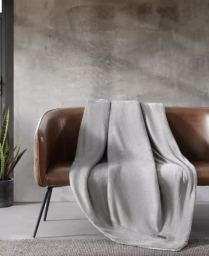 Eddie Bauer CLOSEOUT! Signature Solid Ultra Soft Plush Fleece Blanket， Twin