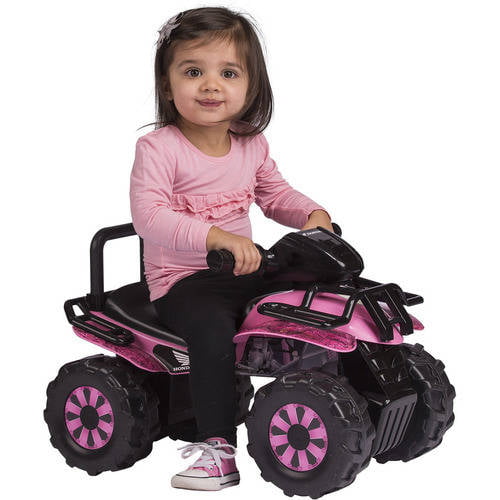 Honda Pink HD Camo Utility ATV Foot to Floor Push Ride-On