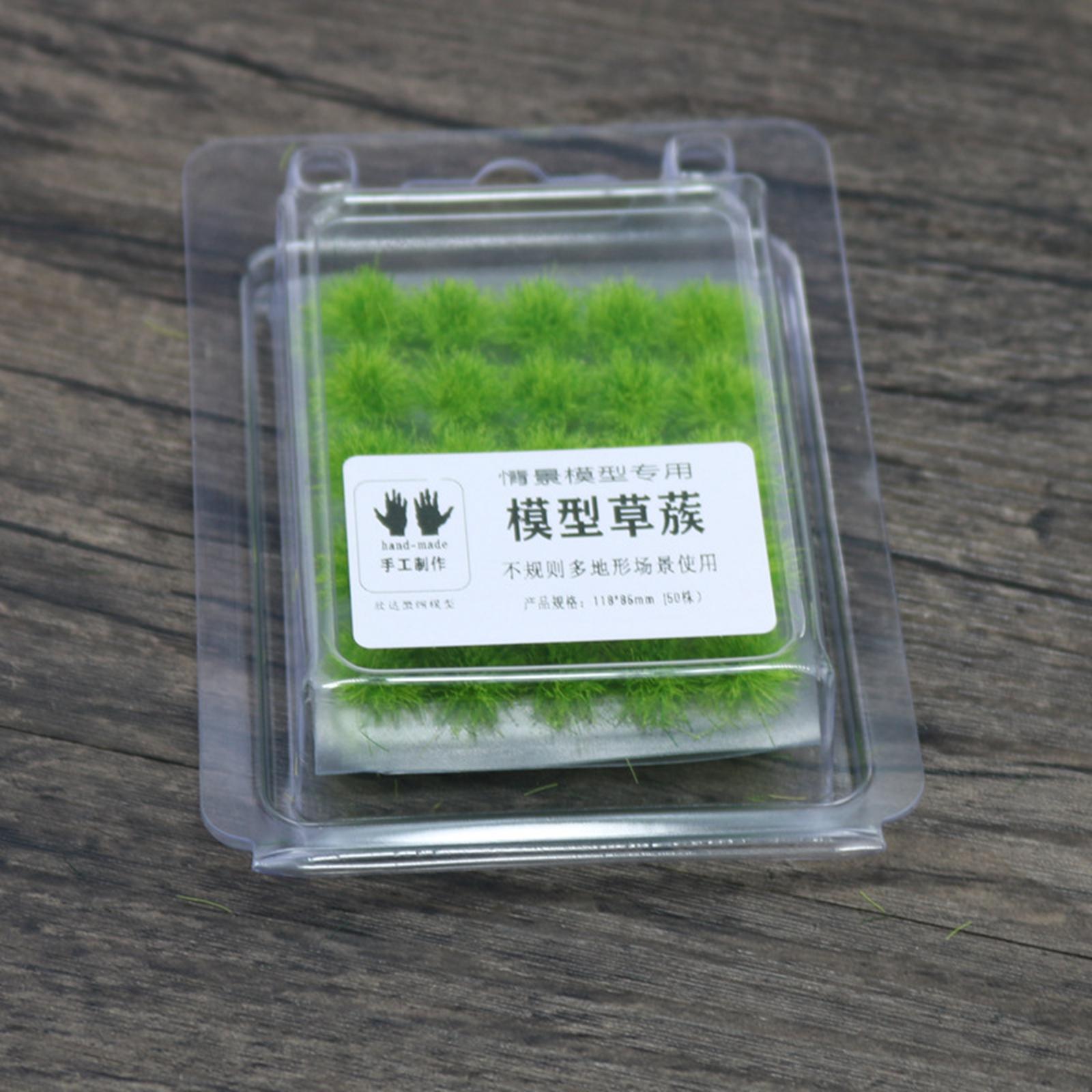 50Pcs Grass Bush Plant Scene Scene War Gaming Static Scenery Miniature F