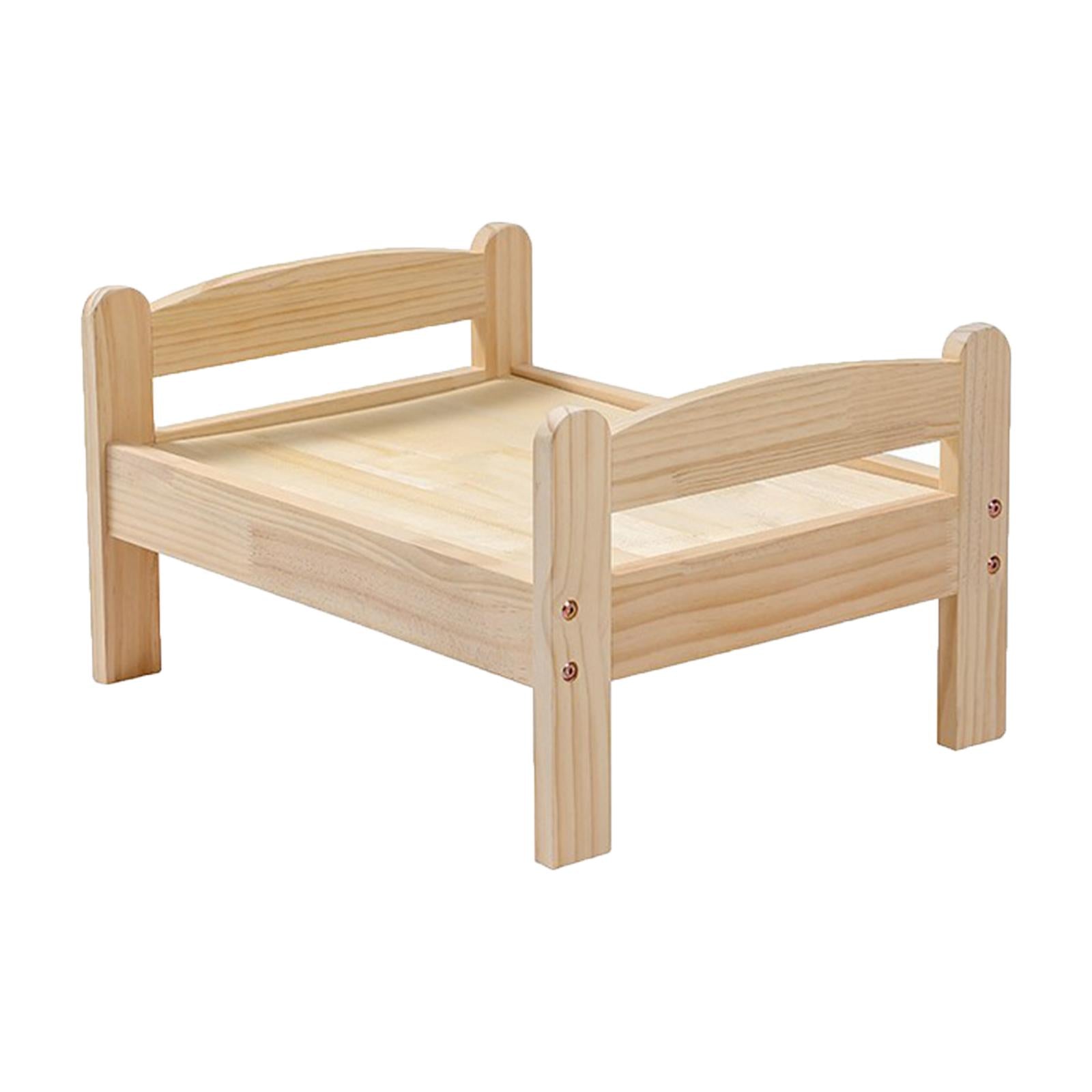 Pet Cat Bed， Small Dog Bed Puppy Kennel Kitten House Wood Winter Elevated Pet Bed Cat Furniture for Indoors and Outdoors Pets Supplies