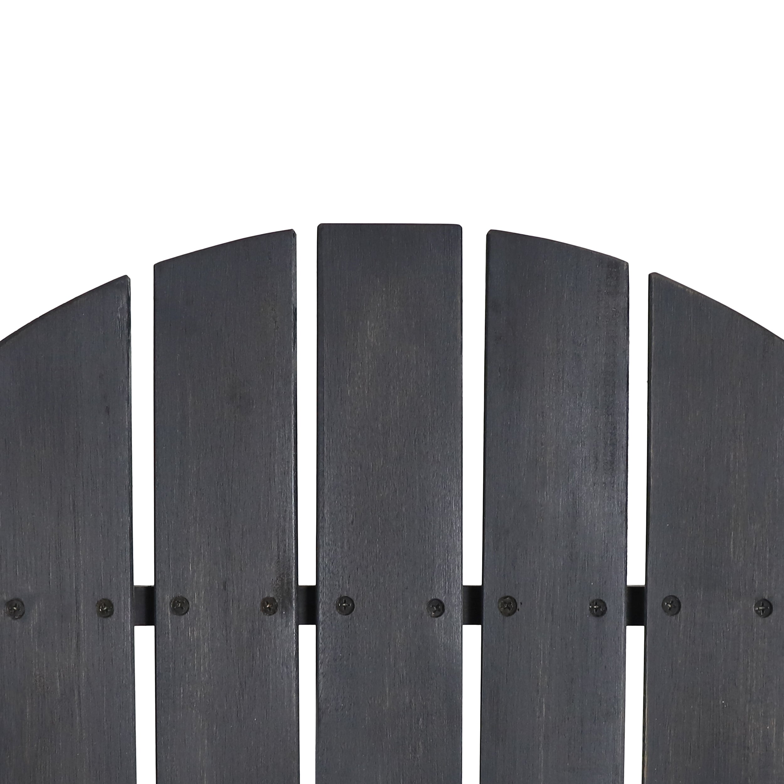 Benson Outdoor 5 Piece Acacia Wood/ Light Weight Concrete Adirondack Chair Set with Fire Pit