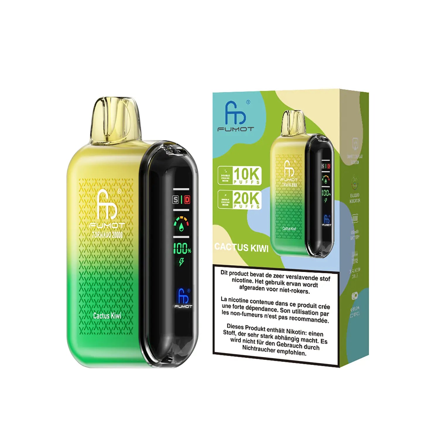 Fumot Tornado Vape 20000 - Cactus Kiwi