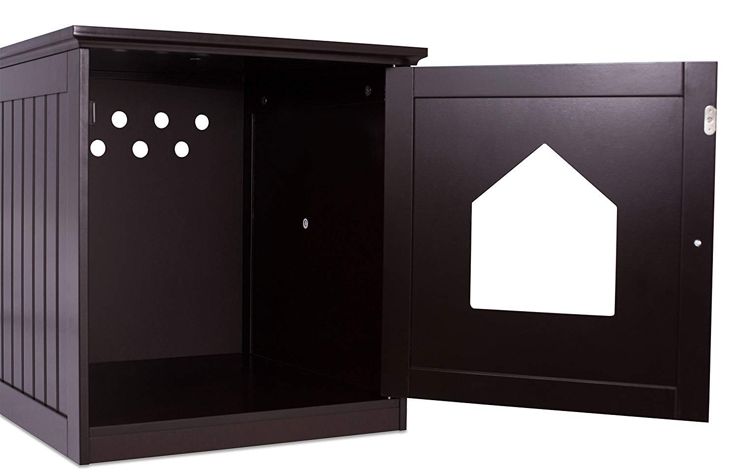 Internet's Best Decorative Cat House and Side Table - Espresso