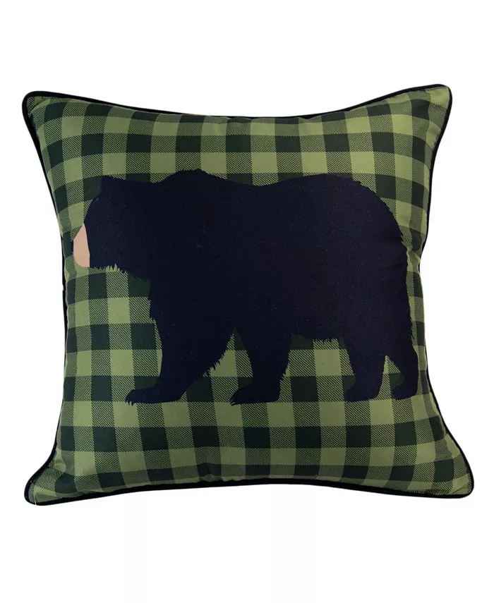 Donna Sharp Wilderness Pine Bear Decorative Pillow， 16