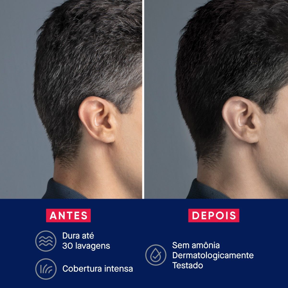 Tonalizante de Cabelo Masculino Biocolor Homem Bozzano Castanho Medio