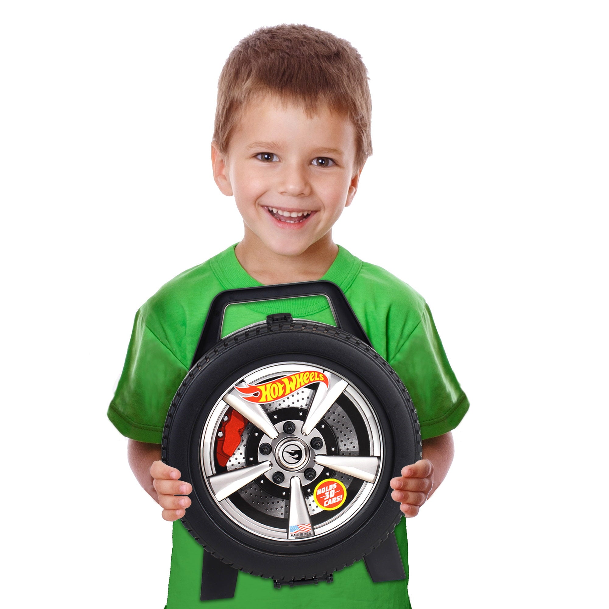 Hot Wheels Toy Car Storage Case， Fits 30 Cars， Children ages 3+