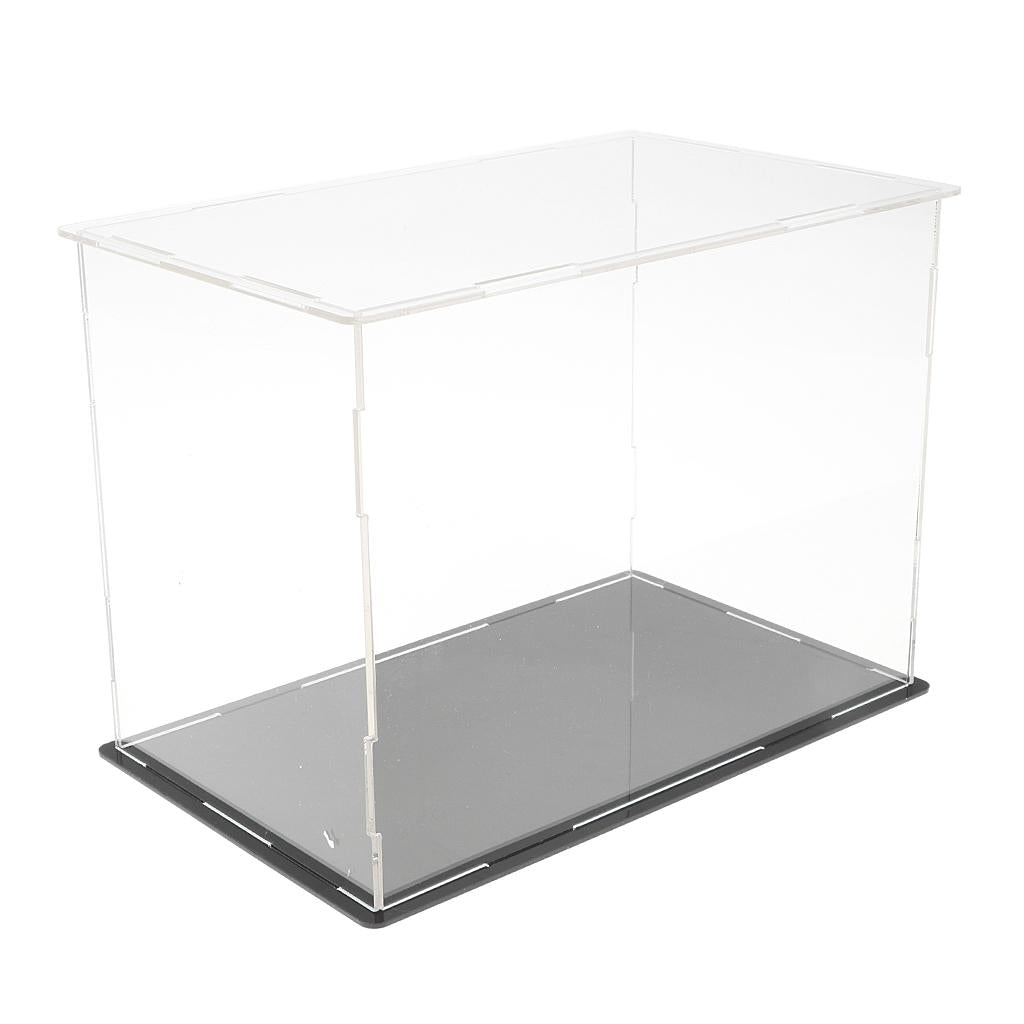 Clear Acrylic Display Case Box ( 7.87 x 4.72 x 5.90 inch ) With Base For Action Figures Vehicle Model Showcase Display Self-Assembly 20x12x15cm