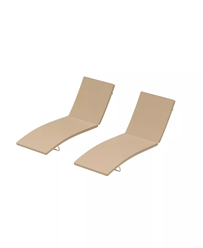 WestinTrends Outdoor Patio Chaise Lounge Cushions All Weather Resistant (Set of 2)