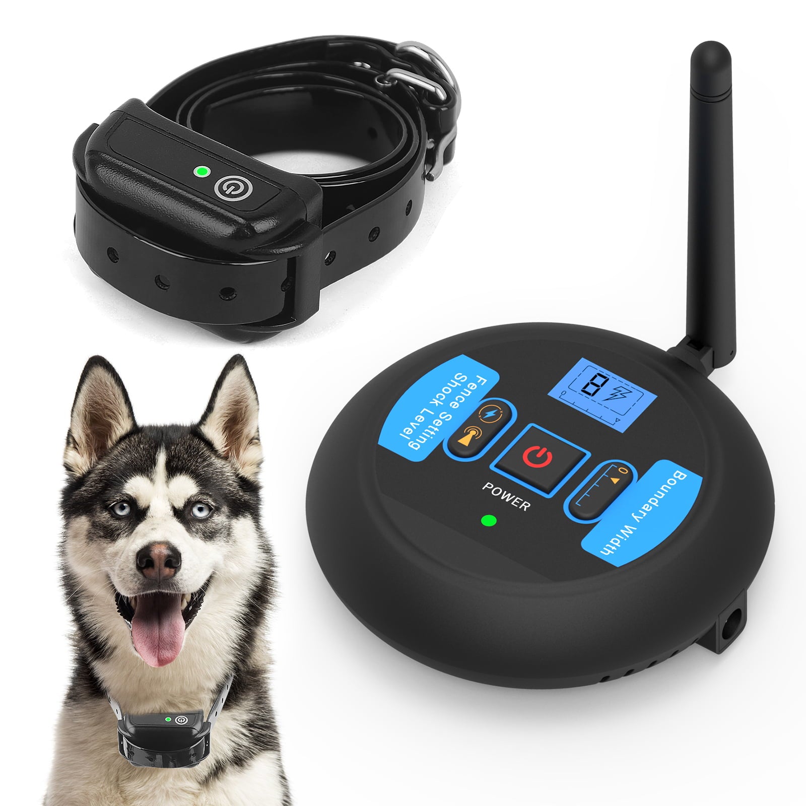 Wodondog Wireless Dog Invisible Fence for 1 Dog Signal Coverage Diameter 400M， Electric Fence and Containment System