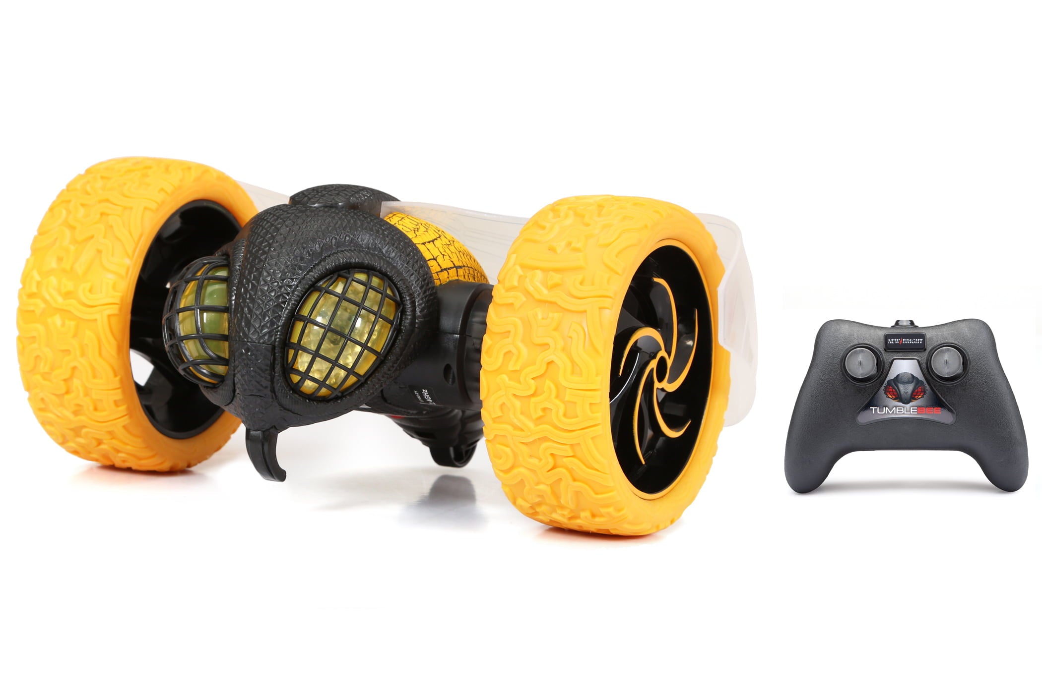 New Bright Stunt 10 inch Tumblebee Lights and Sound Battery Radio Control Toy， 3718U-2Y