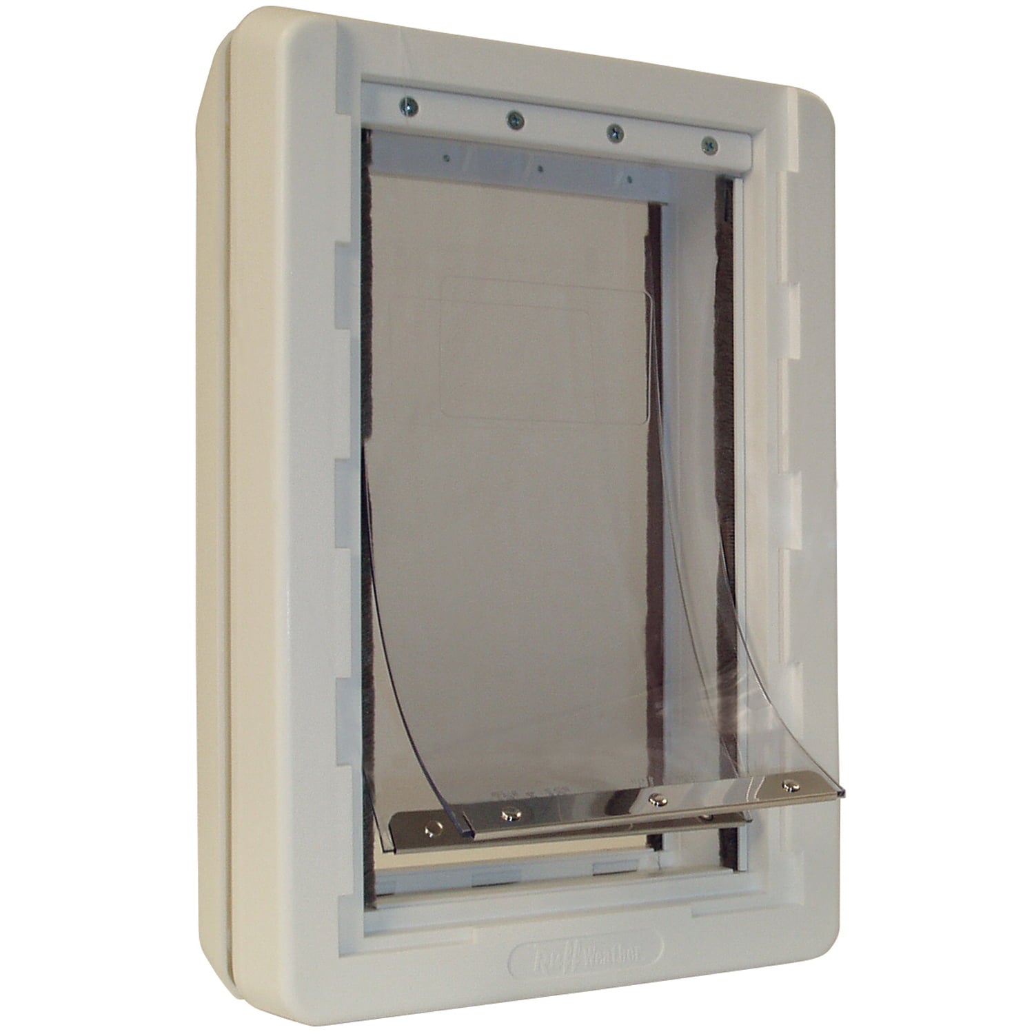 Ideal Pet Ruff Weather Dog Door， White， X-Large， 21.62