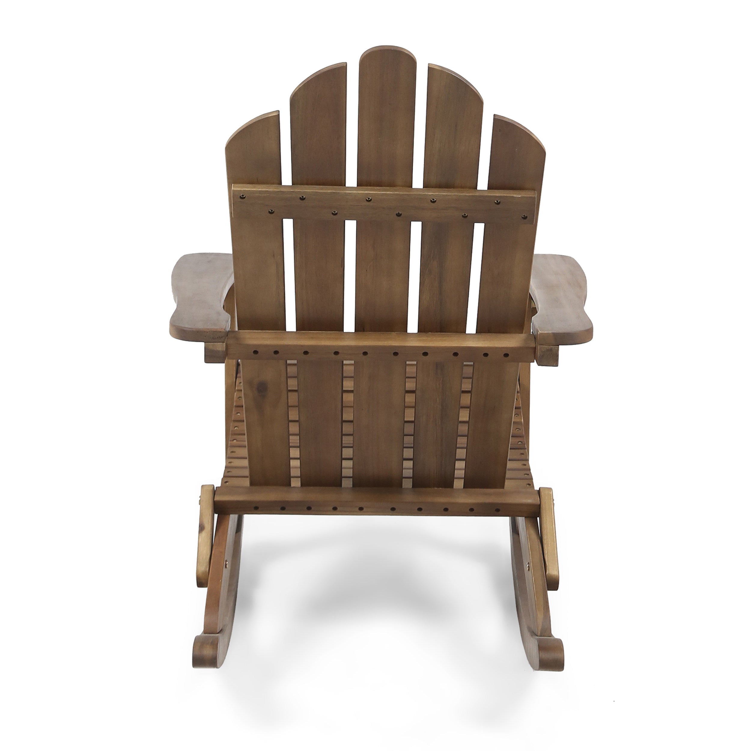 Cara Outdoor Adirondack Acacia Wood Rocking Chair