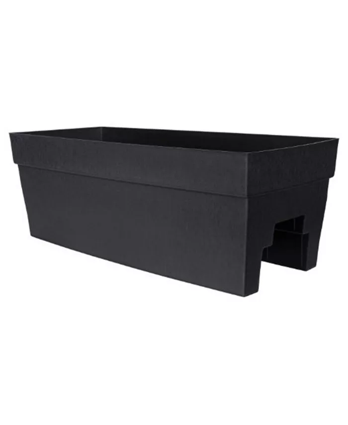 DCN Plastic DCN352736 Harmony Rail Planter Black