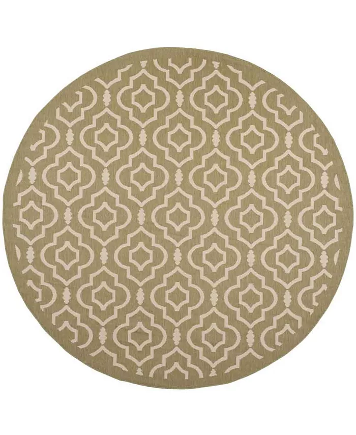 Safavieh Courtyard Green and Beige 7'10