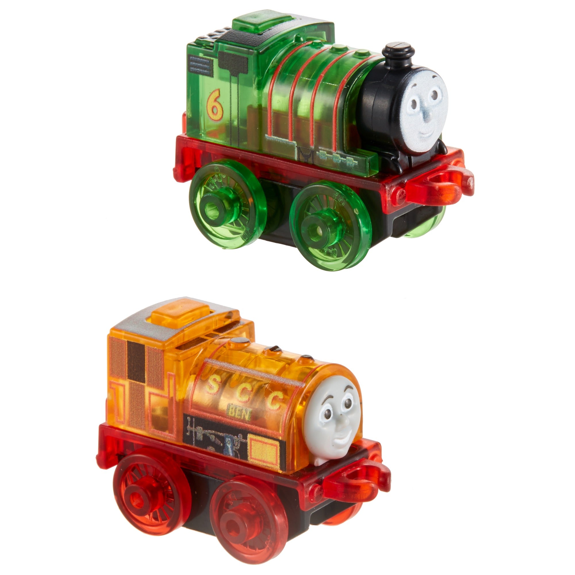 Thomas and Friends MINIS Light-Ups Percy and Ben Model Train Locomotive Engines， 2 Pack