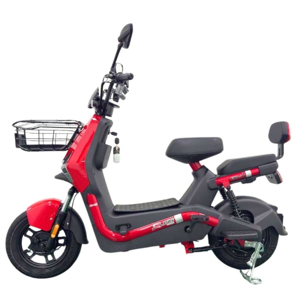Bicicleta Scooter Elétrica 800W Alarme Cartão NFC Eko-7 Duos Vermelho