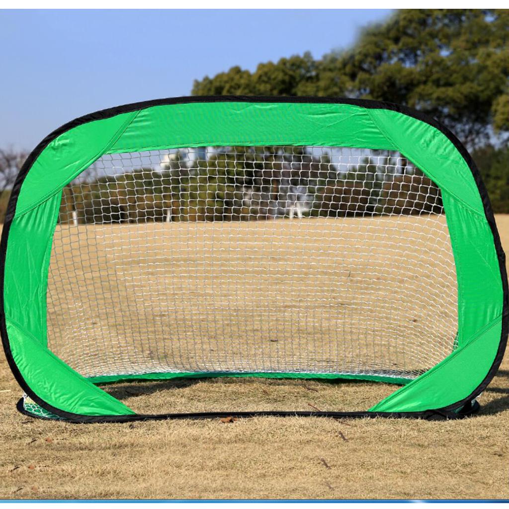 Kids Small Size Portable Soccer Goal Football Gate Outdoor Sport Training Toy - Green