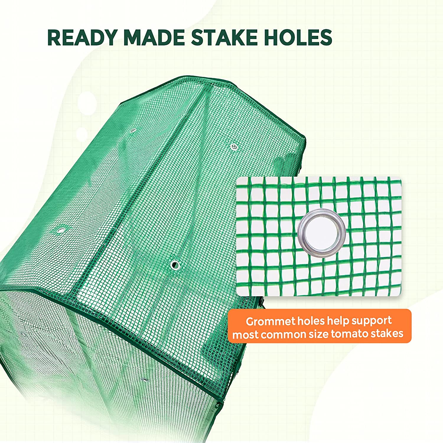 EAGLE PEAK Outdoor Tomato Hot House / Greenhouse with Double Roll-up Zippered Doors, Vertical Cold Frame Grow House for Vegetables, Flowers, 39 x 32 x 59 Inches, Green (Double Growbag)