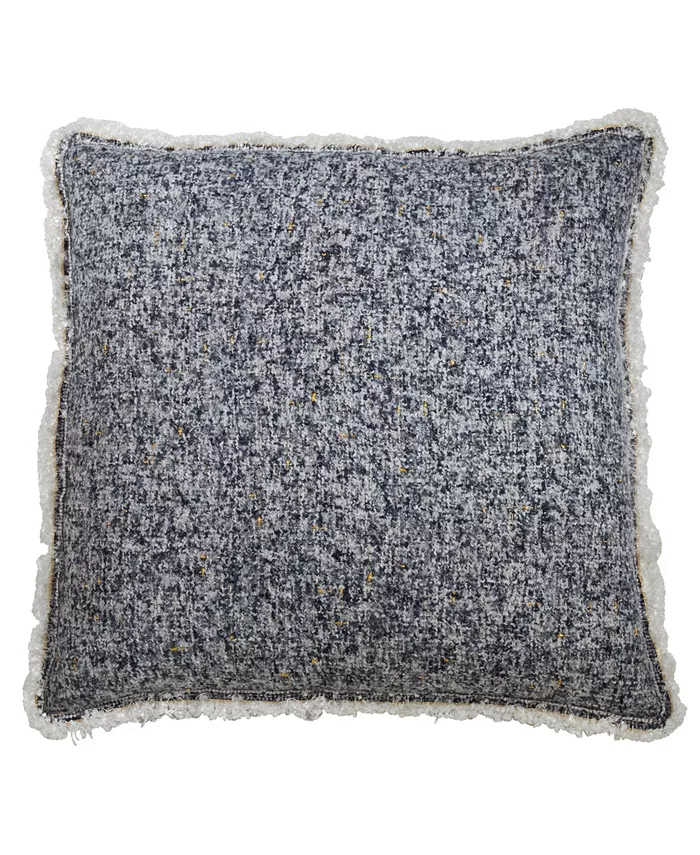 Saro Lifestyle Fringe Shimmering Floor Pillow， 28