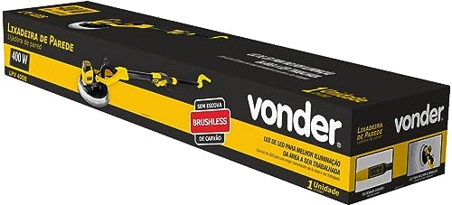 Vonder, Lixadeira De Parede, Com Led, 400 W, Lpv 400B, 220 V~.