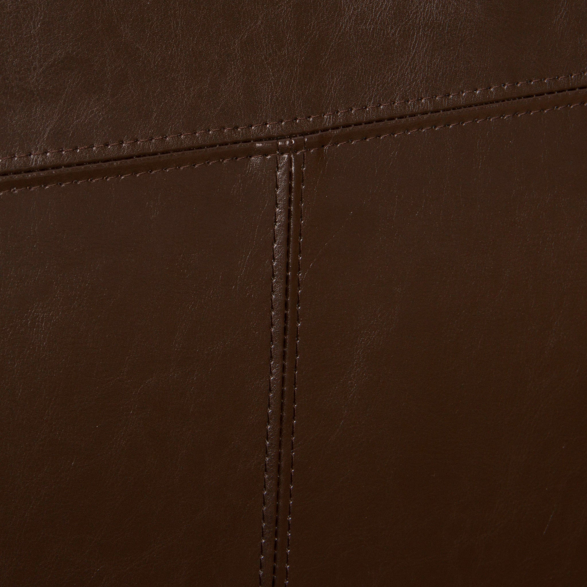 Percival T-Stitch Bonded Leather Dining Chairs (Set of 2)