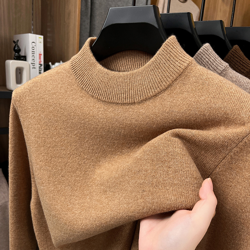 2025 Men’s Elegant Woolen Crewneck Sweater