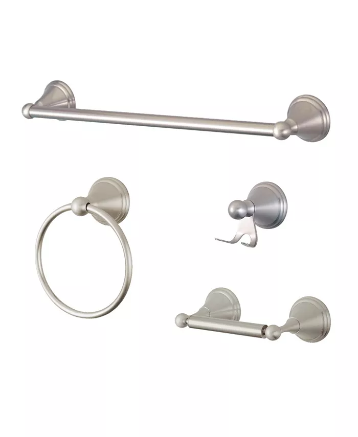 Kingston Brass Governor 4-Pc. Bathroom Accessories Set in Brushed Nickel