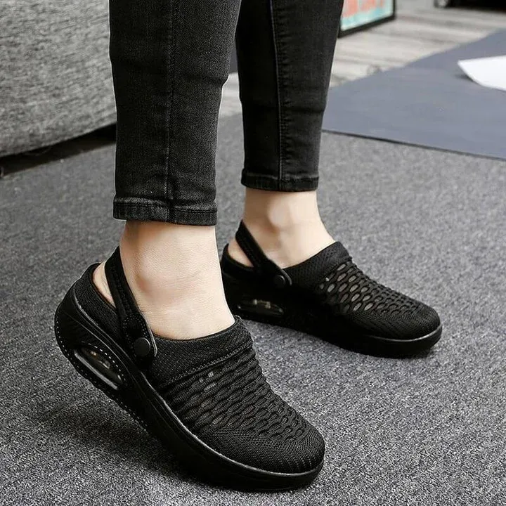 [Clearance Sale 48% OFF] -Women Walking Shoes Air Cushion Slip-On Shoe