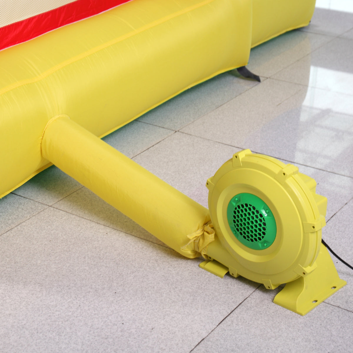 TOBBI 680 Watt 1.0HP Air Blower Pump Fan For Inflatable Bounce House Bouncy Castle， Yellow