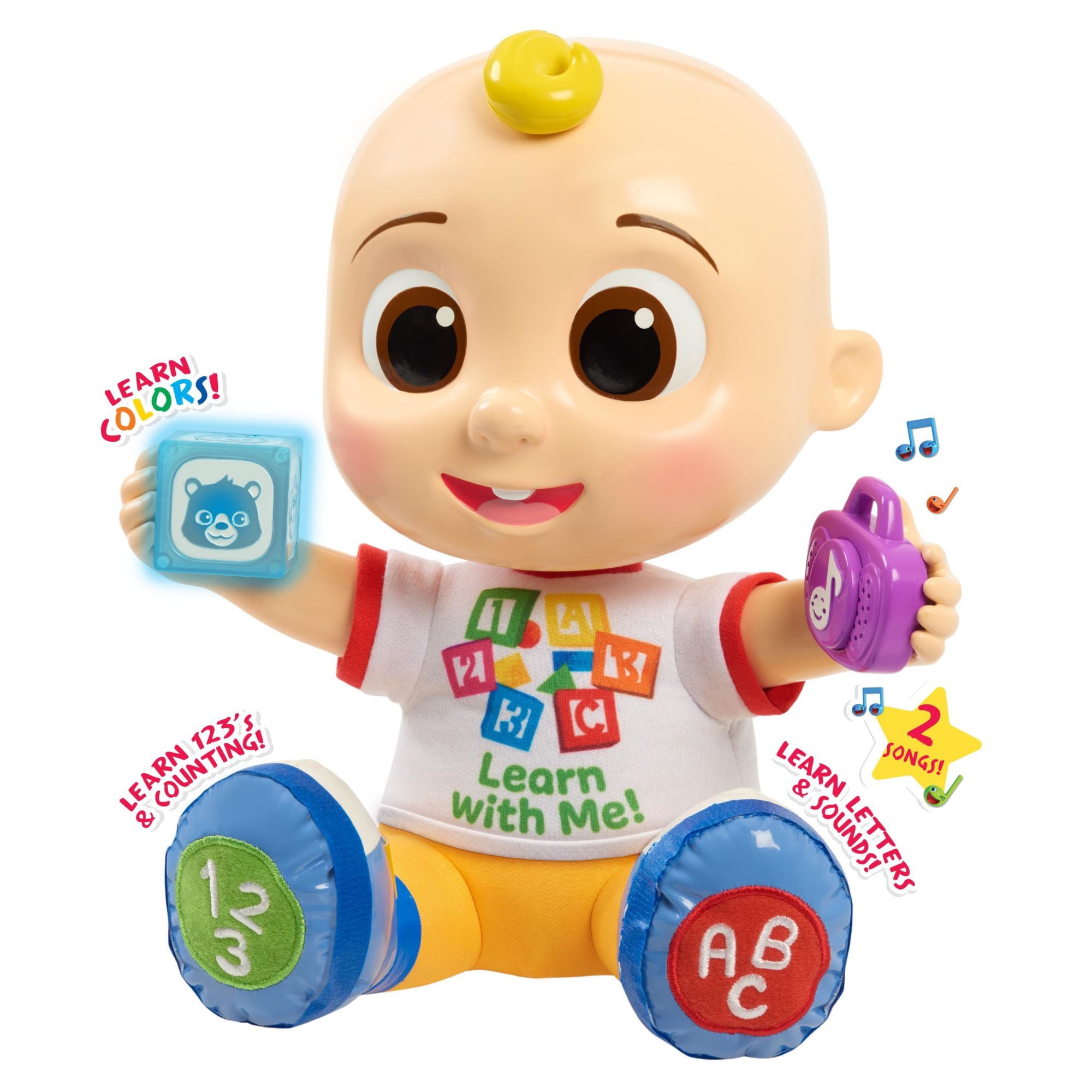 Just Play Cocomelon Interactive Learning JJ Baby Doll