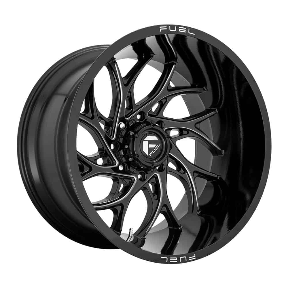 Fuel 1PC D741 RUNNER D741 22X12 5X5.0 GL-BLK-MIL -44MM