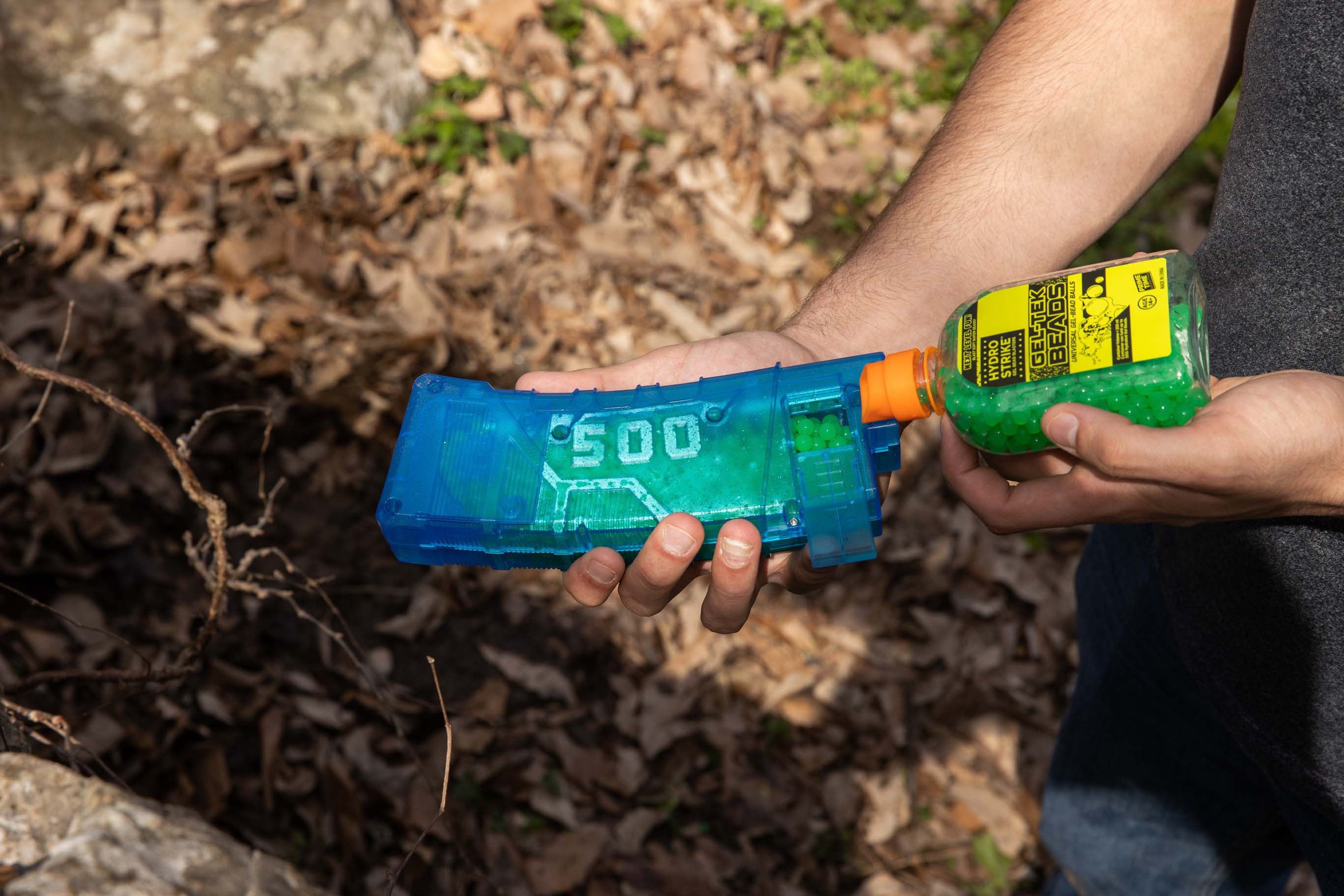 Hydro Strike Pulsar Pro Gel Blaster Water Bead Cartridge Outdoor Toy， Holds 500 Gel Water Beads