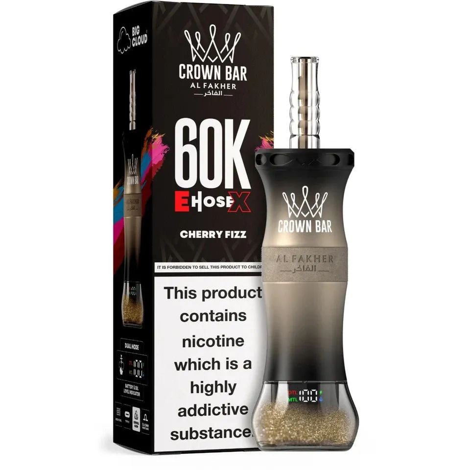 Al Fakher Crown Bar E-Hose X Disposable – 60000 Puffs 🔥