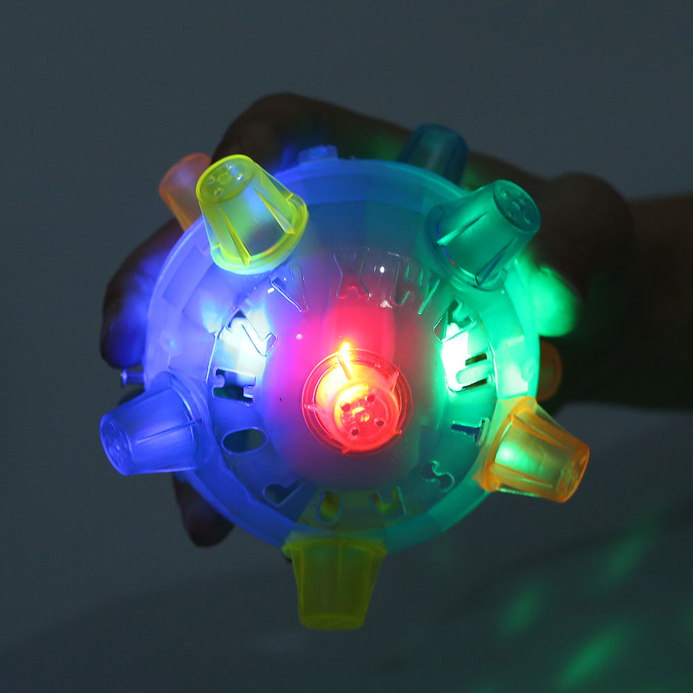 HOTBEST Flash Jumping Ball Creatie Dog Bouncing Ball Jumping ibrating Ball Flashing Jumping Pet Ball With Colorful LED Lights And Music