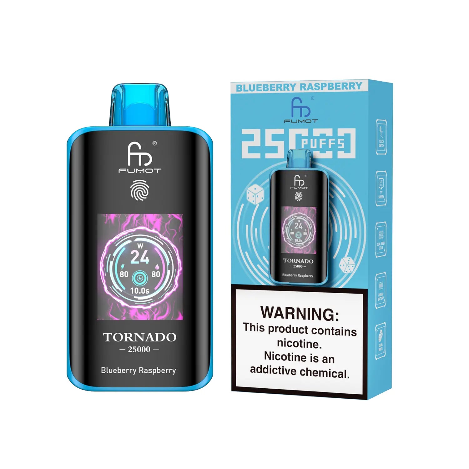 Fumot Tornado Vape 25000 - Blueberry Raspberry