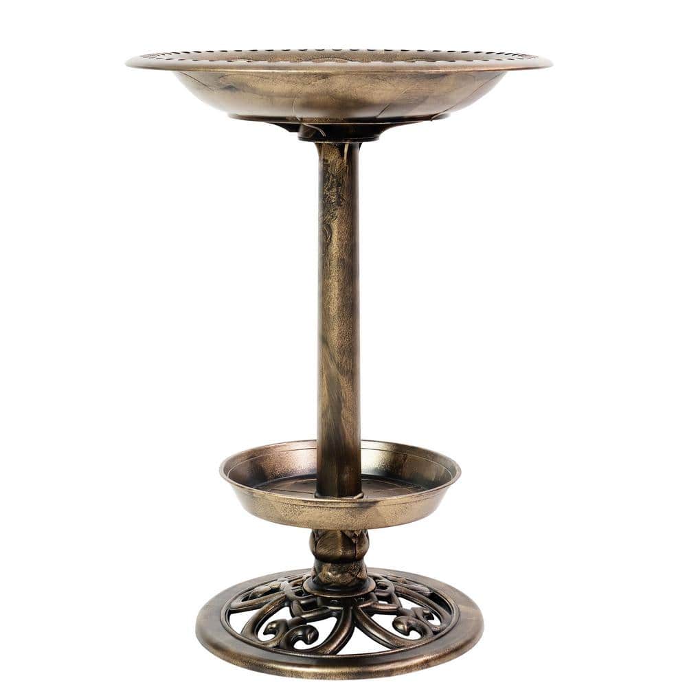 Patio Premier Brushed Bronze Birdbath with Planter 341004