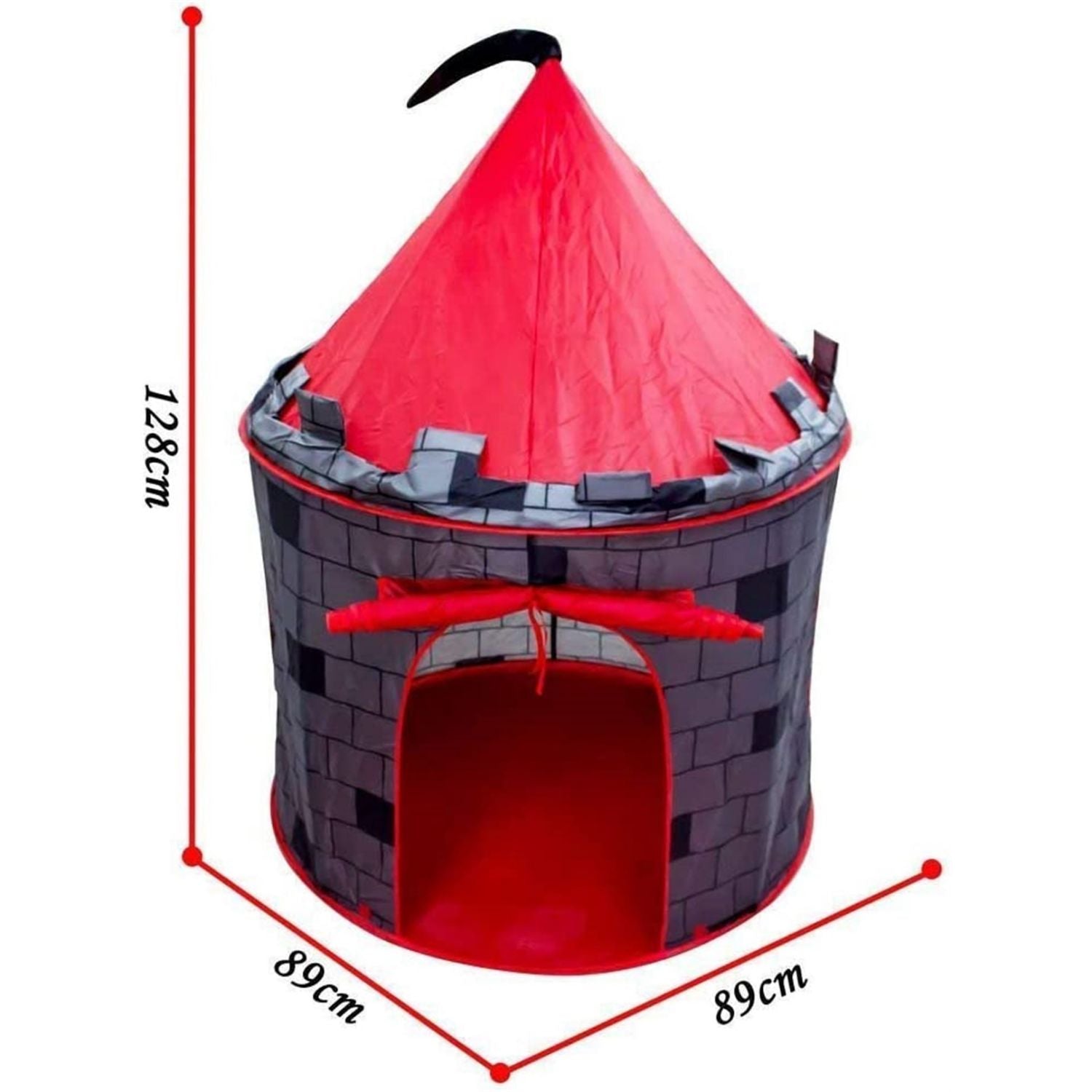 Cmgb Castle Play Tent, Unique Pop Up Fortress, Collapsible Playhouse with Storage Bag, Indoor